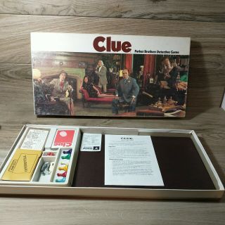 Vintage Clue Classic Detective Game Parker Brothers 1972 No.  45