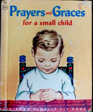Prayers & Graces For A Small Child Vintage Children 
