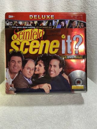 Scene It? Seinfeld Deluxe Dvd The Board Game In Delux Tin Case