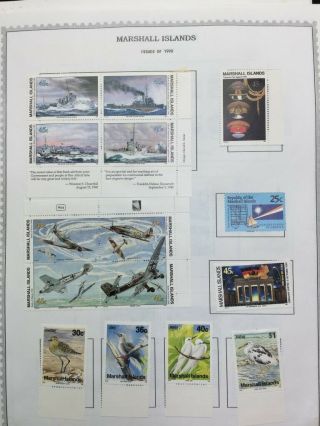Tcstamps 10x Pages Old Marshall Islands Postage Stamps,  16x,  Stamp Sheets 240