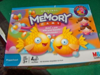 Memory Game Hasbro 2007 Preschool Ages 3 And Up Kids
