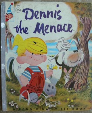 Vintage Rand Mcnally Elf Book Dennis The Menace By Hank Ketcham 1956