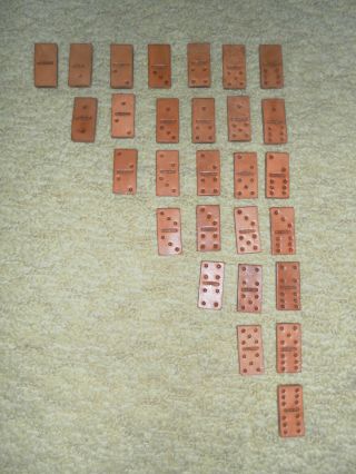 Leather Dominoes Set Of 28 Double Six