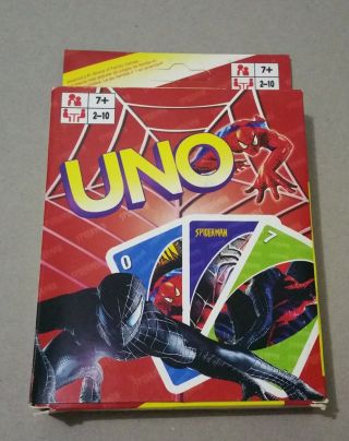 Uno Playing Cards Game - Spiderman - Familly Game