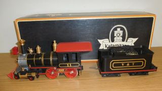 Kalamazoo G Scale 4 - 4 - 0 Steam General V&t Locomotive Coal Tender Train Engine
