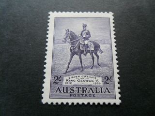 Australia 1935 Silver Jubilee 2/ - L Mm High Cv Stamp As Per Pictures