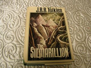 Vintage The Silmarillion Jrr Tolkien Hardcover W/dj 1st Us Edition Hc/dj Lotr