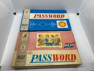 Vintage Password Board Game - Milton Bradley 1964 Volume 3 And 9