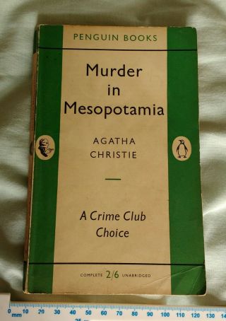 1955 Penguin Vintage Crime Club Choice Agatha Christie Murder In Mesopotamia