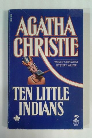 Ten Little Indians By Agatha Christie,  Paperback,  Gd