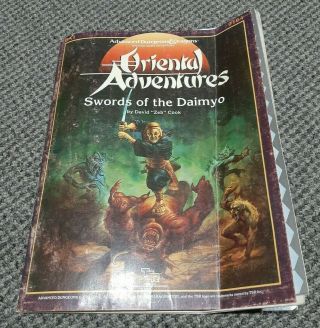 Swords Of The Daimyo - Oa1 Oriental Adventures Dungeons & Dragons Tsr 9164 W Map