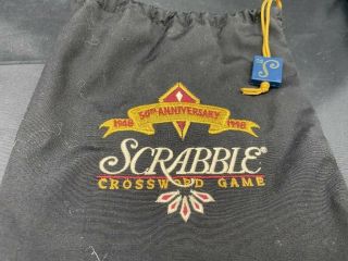 SCRABBLE 50TH ANNIVERSARY BLUE & GOLD REPLACEMENT TILES LETTERS IN BAG SET 2