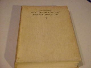 1930 Anthology Of Eighteenth Century French Literature - Princeton University