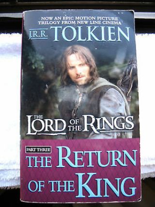 Return Of The King: The Lord Of The Rings,  Part 3 By J.  R.  R.  Tolkien 1993 Pb