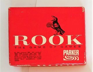 Vintage Rook Card Game - Parker Bros 1964 Red Box Canadian Ed - Complete - [578]