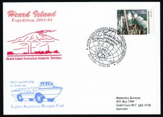 2003 - 2004 Sub - Antarctic Heard Island Expedition Mail Postcard Posted On Island