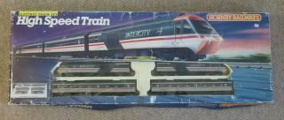 Hornby Hst 125 4 - Car Swallow Livery Train Set.  Boxed With