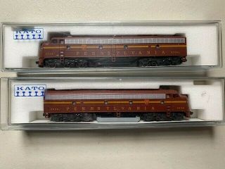 KATO E8 & E9 A & A N Scale Locomotive Set - Pennsylvania RR (5709 & 5836) - NIB 2
