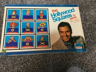 Vintage The Hollywood Squares Tv Game Show Board Game Ideal 1974 Peter Marshall