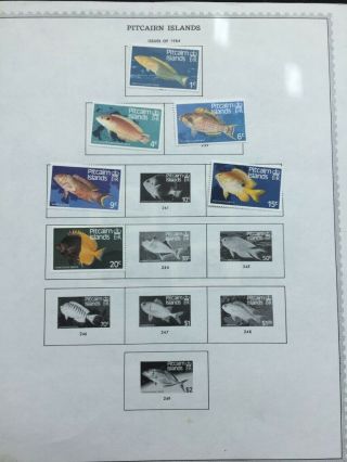 TCStamps 10x Pages OLD Pitcairn Islands Postage Stamps 765 2