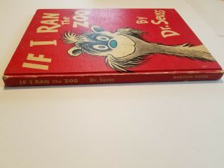 If I Ran the Zoo Dr.  Seuss 1950 Early Printing Random House York 1950 2
