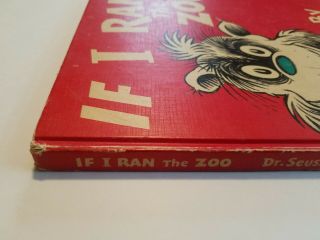 If I Ran the Zoo Dr.  Seuss 1950 Early Printing Random House York 1950 3
