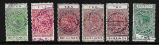 Zealand - Queen Victoria Stamp Duty To Fifteen Shillings -