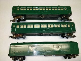 C - 5 American Flyer Lighted Passenger Cars (2) 650 Coaches (1) 651 Baggage 49