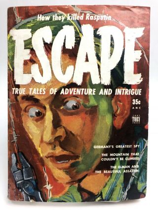 Escape True Tales Of Adventure And Intrigue Evans / Hirsch Toby Digest 1st Print