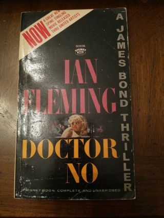 Vintage Doctor No James Bond 007 By Ian Fleming Signet Paperback 1958 21st Print