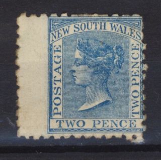 Early South Wales Queen Victoria 2p Two Pence Stamp Mh With Perf Shift