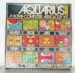 Vintage Aquarius Home Computer Astrology Kit 1973 Reiss Games