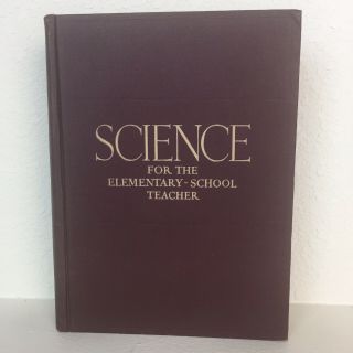 Vintage Retro Book Decor Science For The Elementary - School Teacher 1940