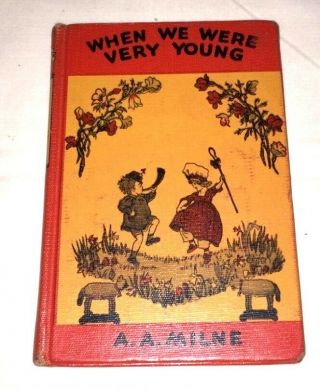 1950 Vintage When We Were Very Young By A.  A.  Milne Hb Book