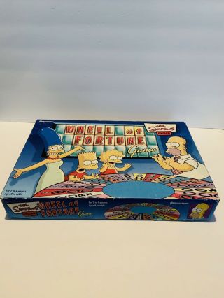 Wheel Of Fortune Board Game The Simpsons Edition Pressman