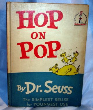 Hop On Pop By Dr.  Seuss Bright & Early Books Club Edition (c) 1963 Vguc