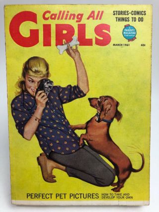Perfect Pet Pictures Calling All Girls March 1961 Digest