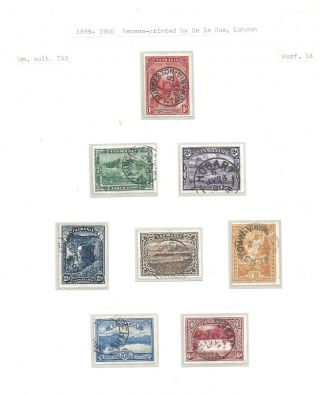 Tasmania.  Small Lot Recess Printed By De La Rue,  London 1899 - 1900