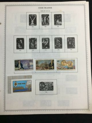 Tcstamps 25x Pages Old Cook Islands Postage Stamps 281