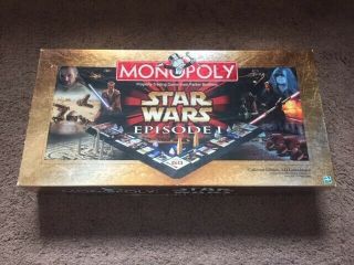 Star Wars Episode 1 Collector Edition Monopoly 3d Board Game 1999