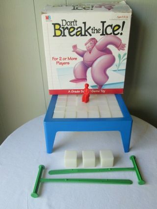 Vintage Don " T Break The Ice Game 1993 Milton Bradley Complete,  3 Extra Ice