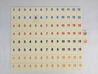 Rummikub Numbers 2015 Set Of 106 Game Replacement Tiles Crafts Hobbies Scrapbook