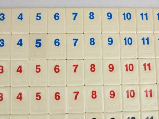 Rummikub Numbers 2015 Set of 106 Game Replacement Tiles Crafts Hobbies Scrapbook 3
