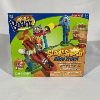 Mighty Beanz Slam N Smash Race Track Set With 21 Beans