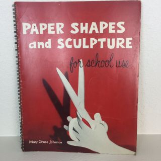 Vintage Retro Book Decor Paper Shapes And Sculpture For School Use 1958