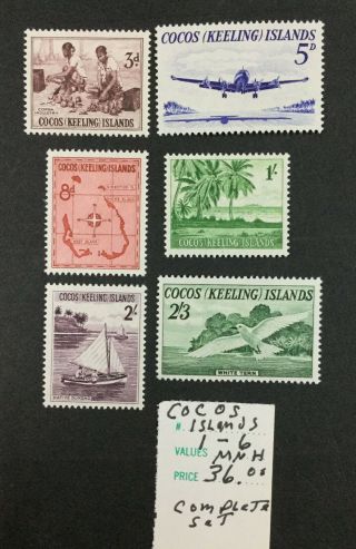 Momen: Cocos Islands Stamps Og Nh Lot 5609