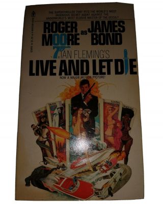 Ian Fleming James Bond " Live And Let Die " Vintage Paperback