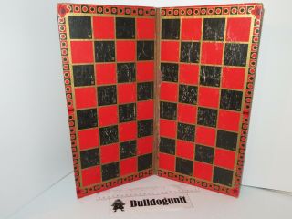 Vintage Gold Medal Chess Checkers Michigan Rummy Game Board Only