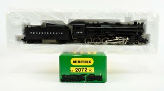 Minitrix N Scale 2072 Pennsylvania 2 - 10 - 0 Steam Engine & Tender 4638