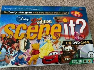 Mattel (45045) 2nd Edition Disney Scene It Dvd Game Cib Complete 100